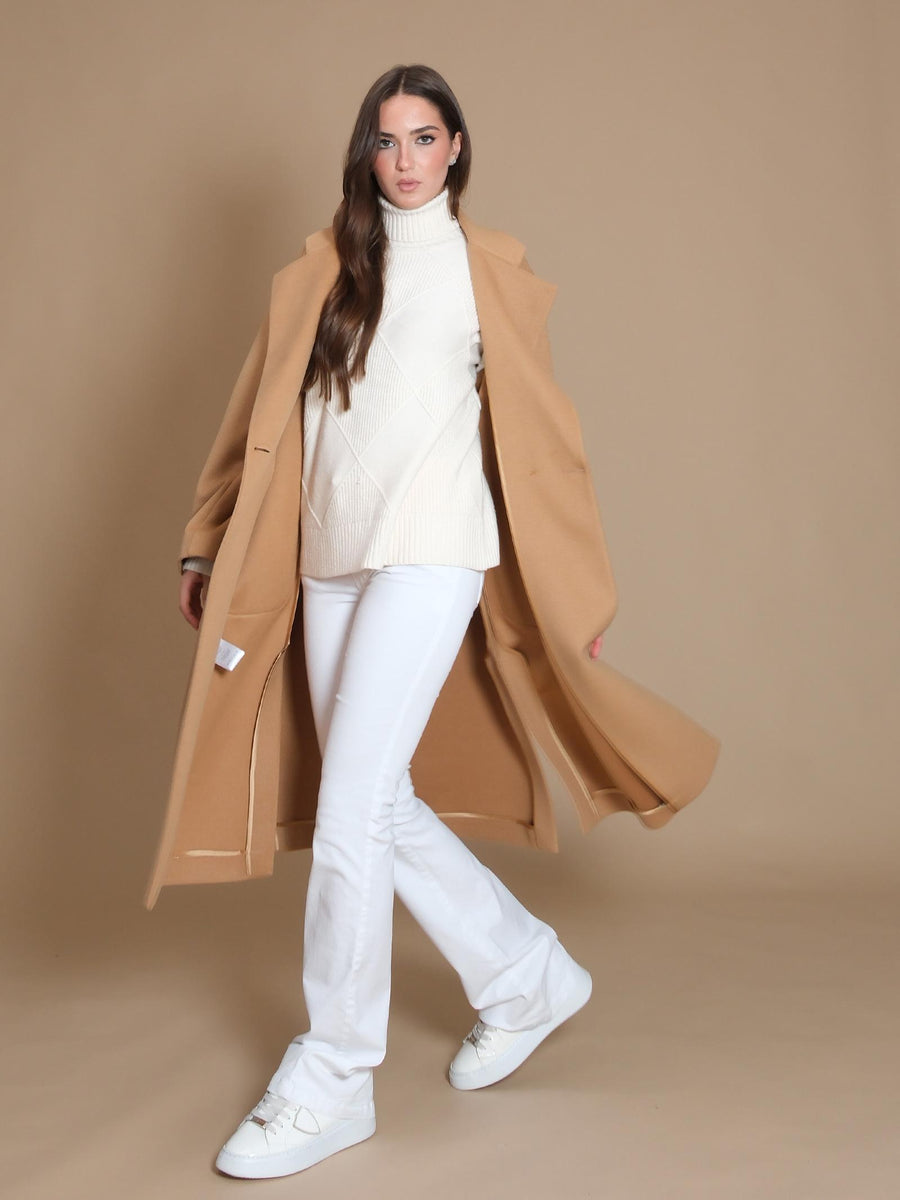 Cappotto over Armoire doppiopetto con tasconi cammello CP1170 CAMMELLO Armoire 