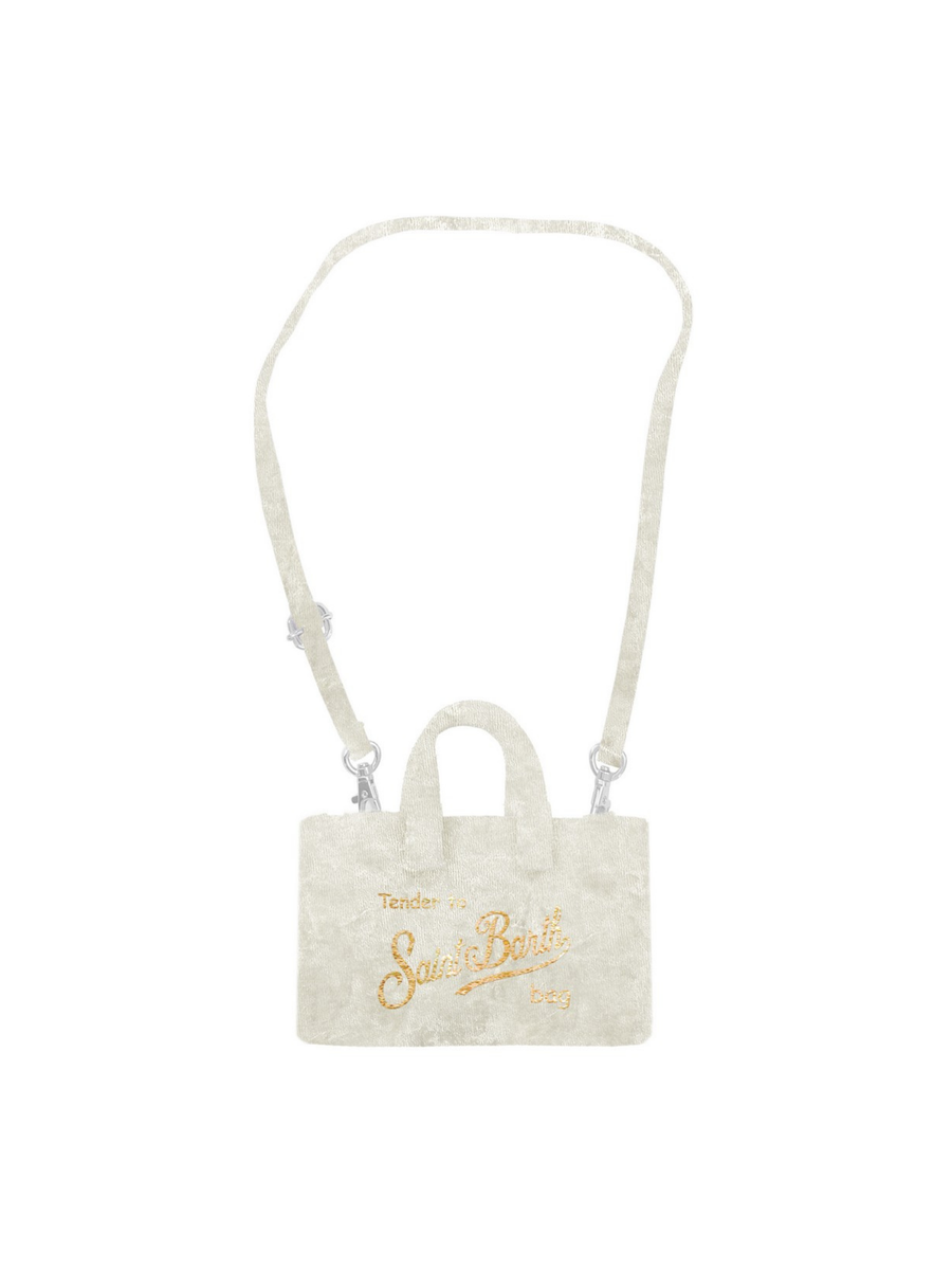 Borsa porta telefono "10or emb" Saint Barth bianca PHONE008 01346I MC2 SAINT BARTH 