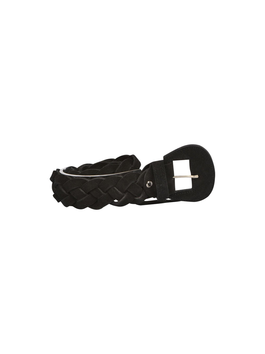 Cintura nera ad intreccio in camoscio CT369 0002 Jijil 