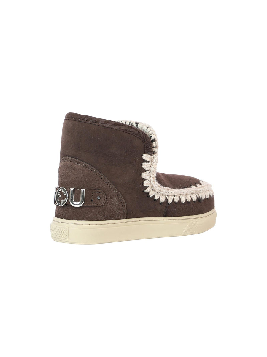 Sneakers marrone mocha con logo rilievo FW111008A MOCHA Mou 