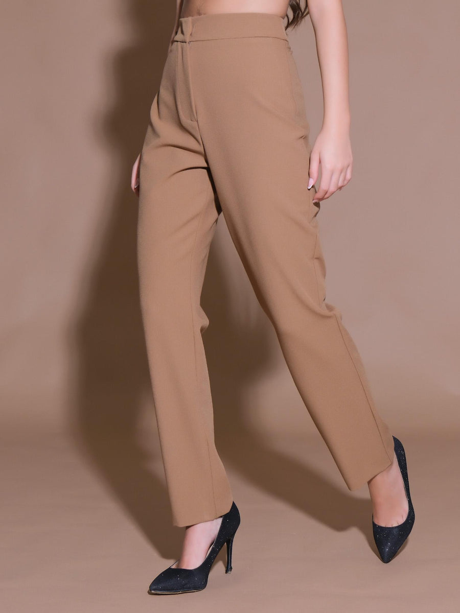Pantalone basic crepe cammello SD2007 CAM Silence Limited 