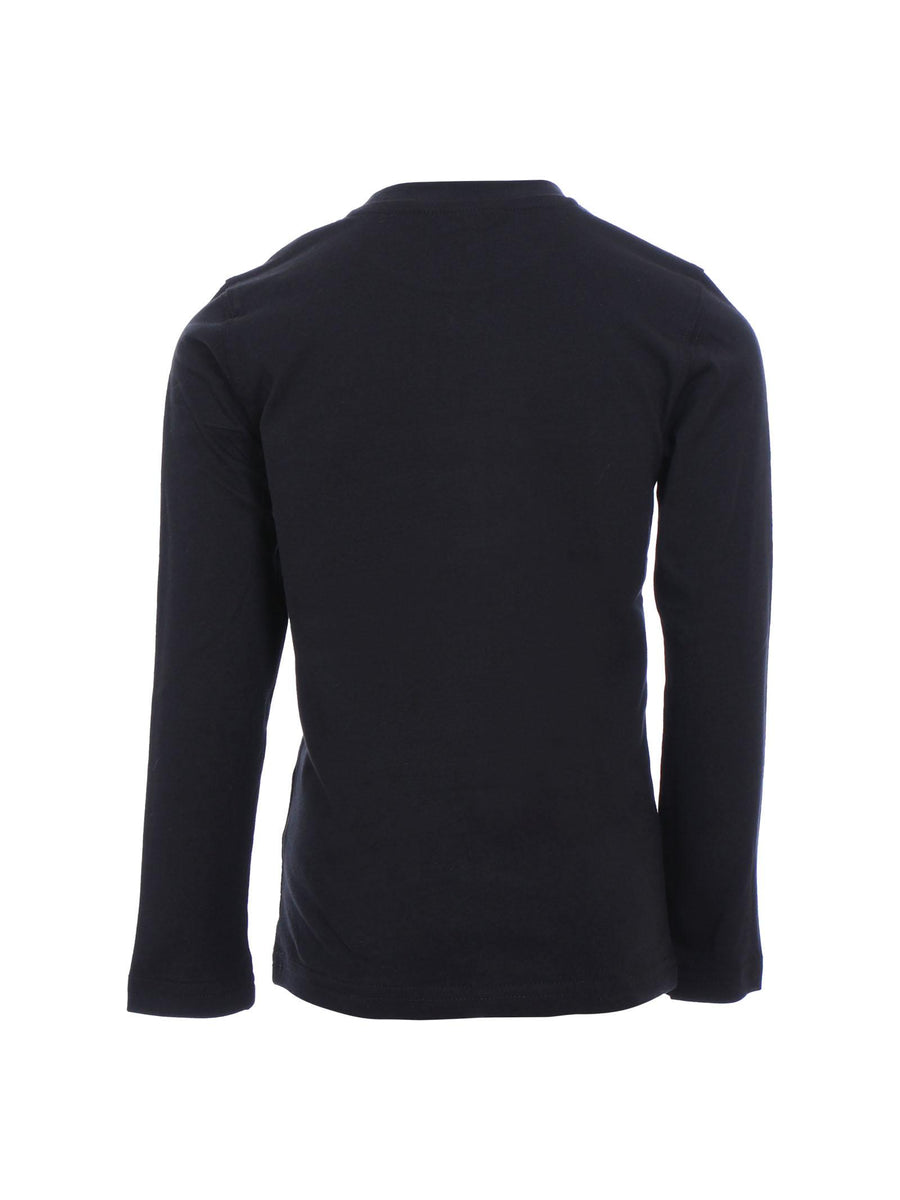 T-Shirt Refrigiwear maniche lunghe logo stampato frontale nero RW782 RE026 Refrigiwear 