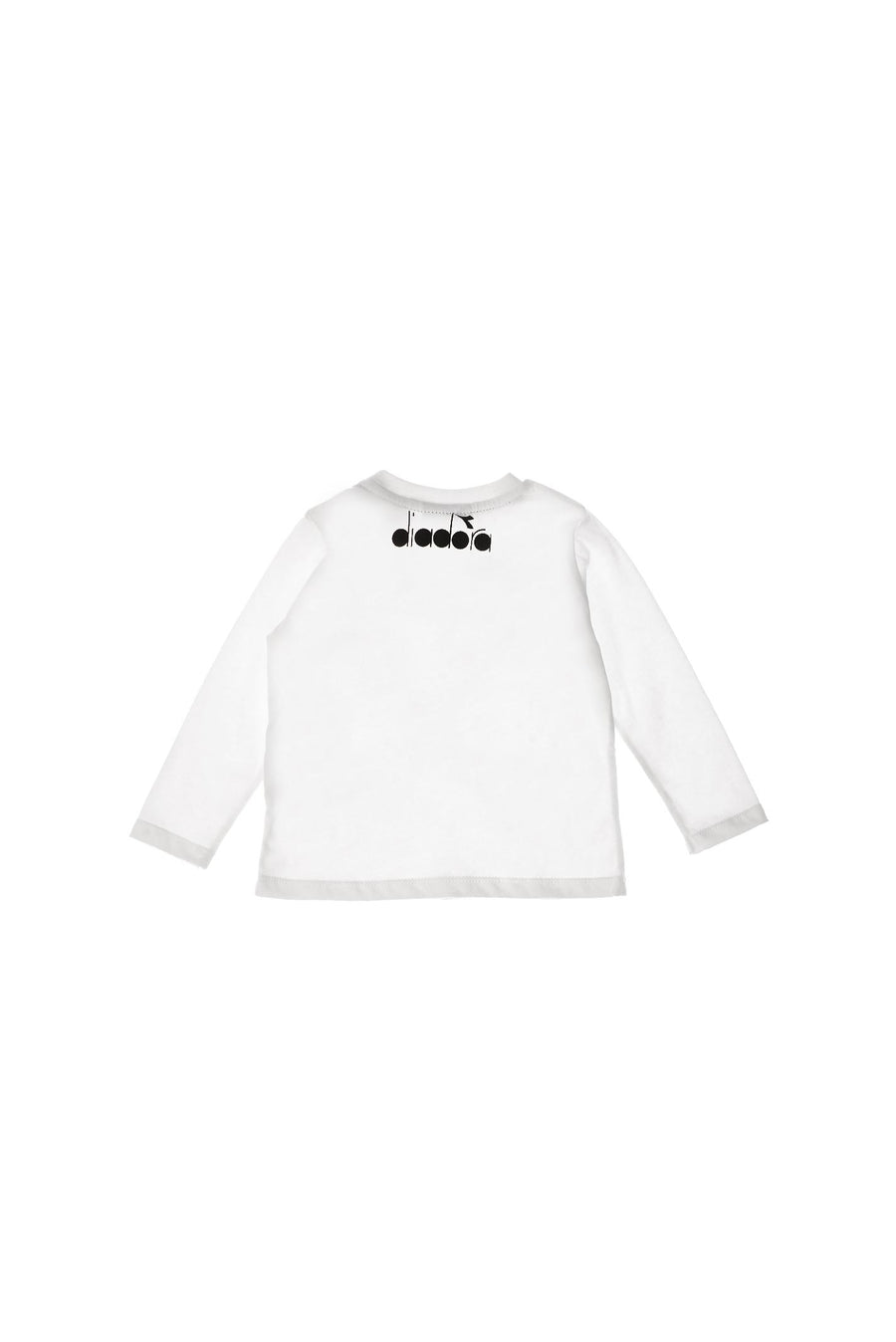 T-shirt bianca logo fucsia 028900 WHT Diadora 