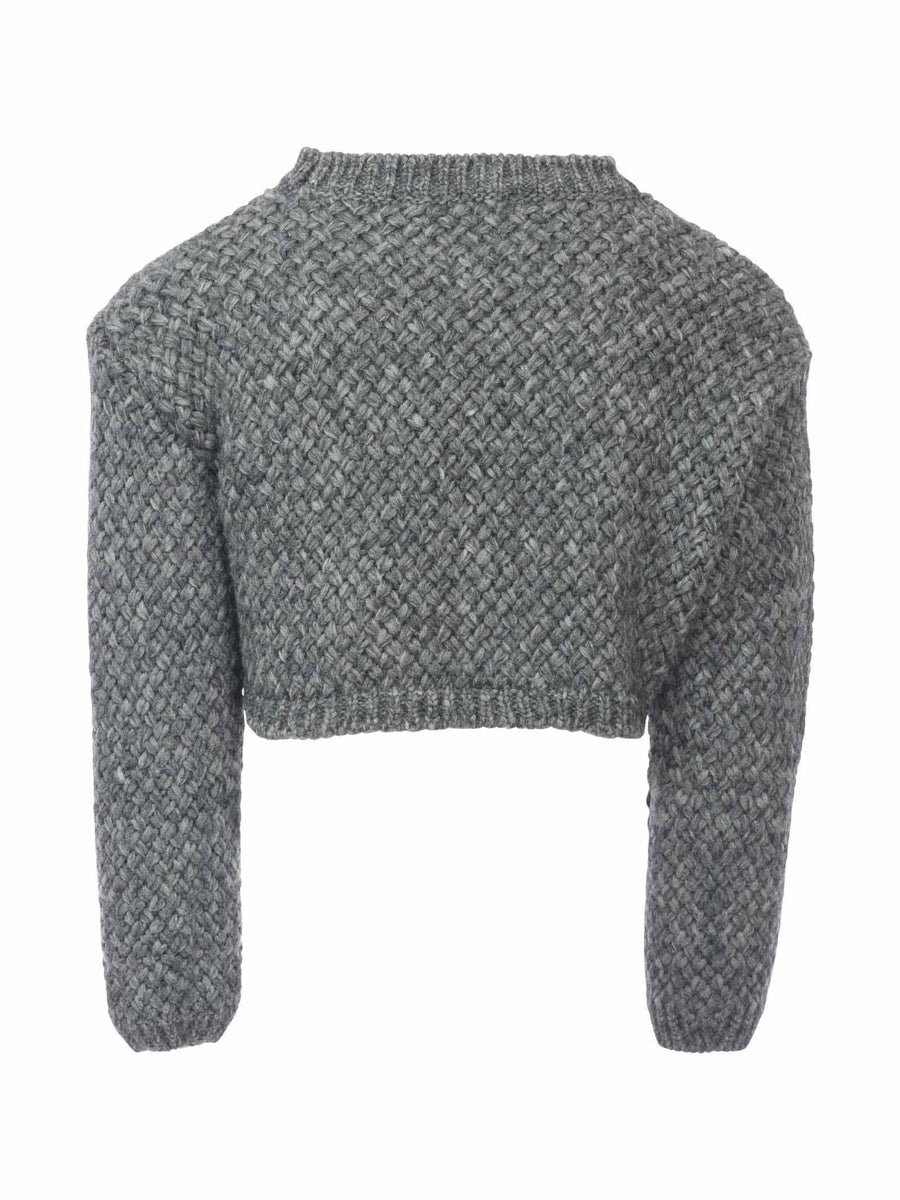 Maglioncino cropped grigio 2R9A00W0084 919 Douuod 