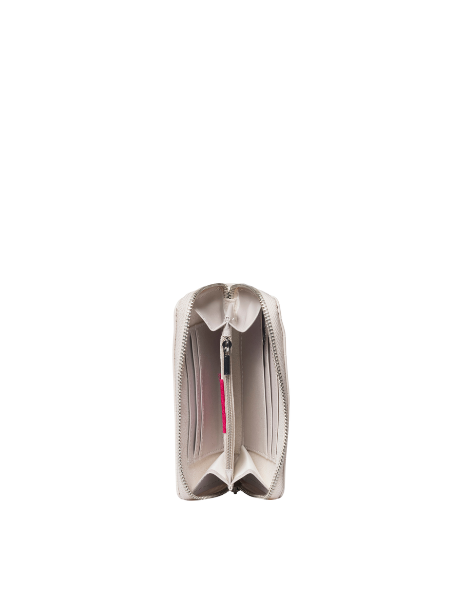 Portafoglio "Marlene" Secret Pon Pon bianco effetto coccodrillo MARLENE W BUTTER Secret Pon Pon 