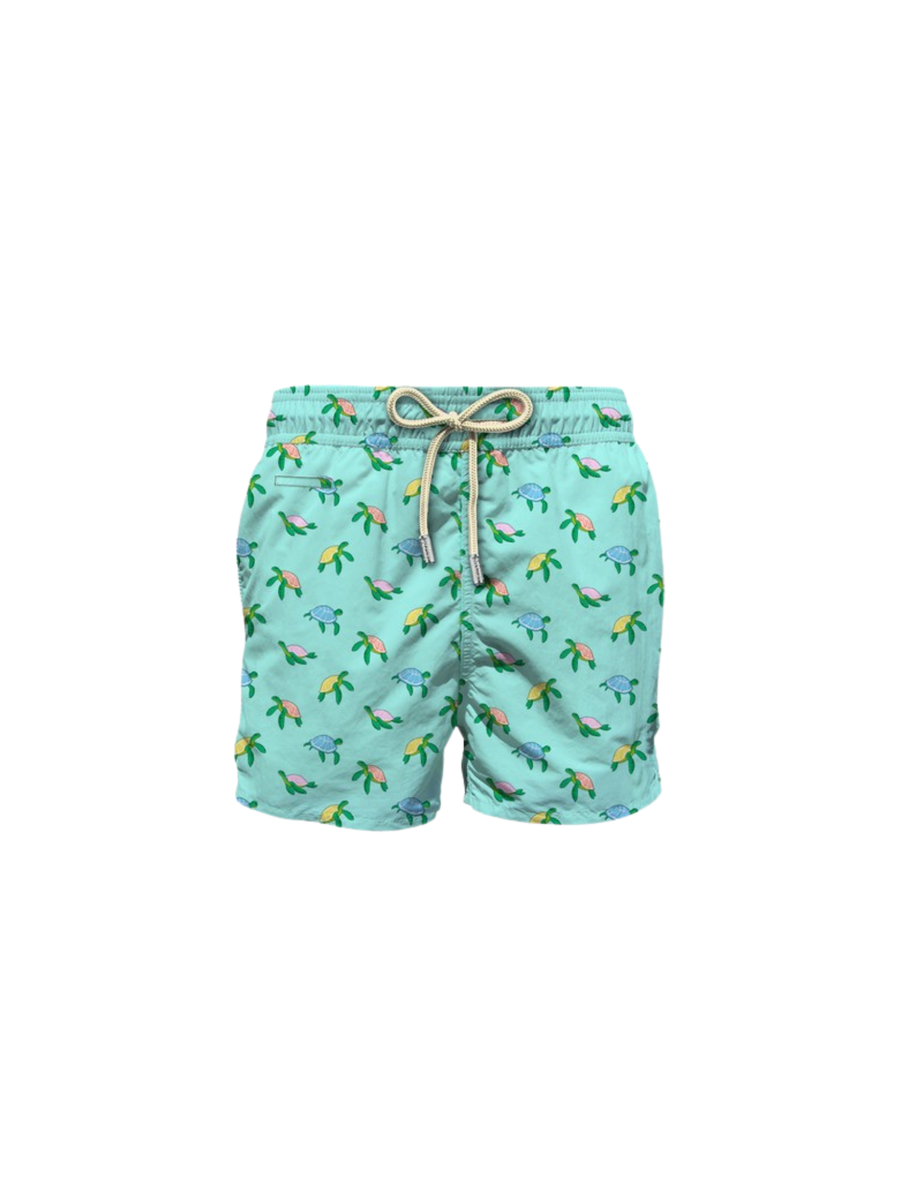 Costume MC2 Saint Barth "Lighting micro fantasy" verde acqua Tartarughe tropicali LIG0003 01830H MC2 SAINT BARTH 