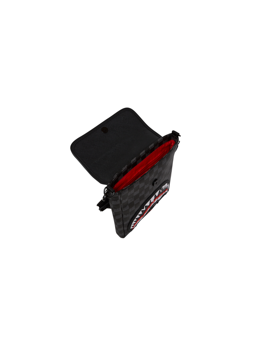 Marsupio "Dripping Sharks in Paris messenger Sling" Sprayground nero 910B7962 NSZ Sprayground 
