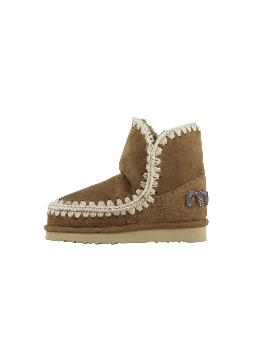 Mou "Eskimo 18 Suede - Glitter Logo" cognac MU.FW101050A COG Mou 