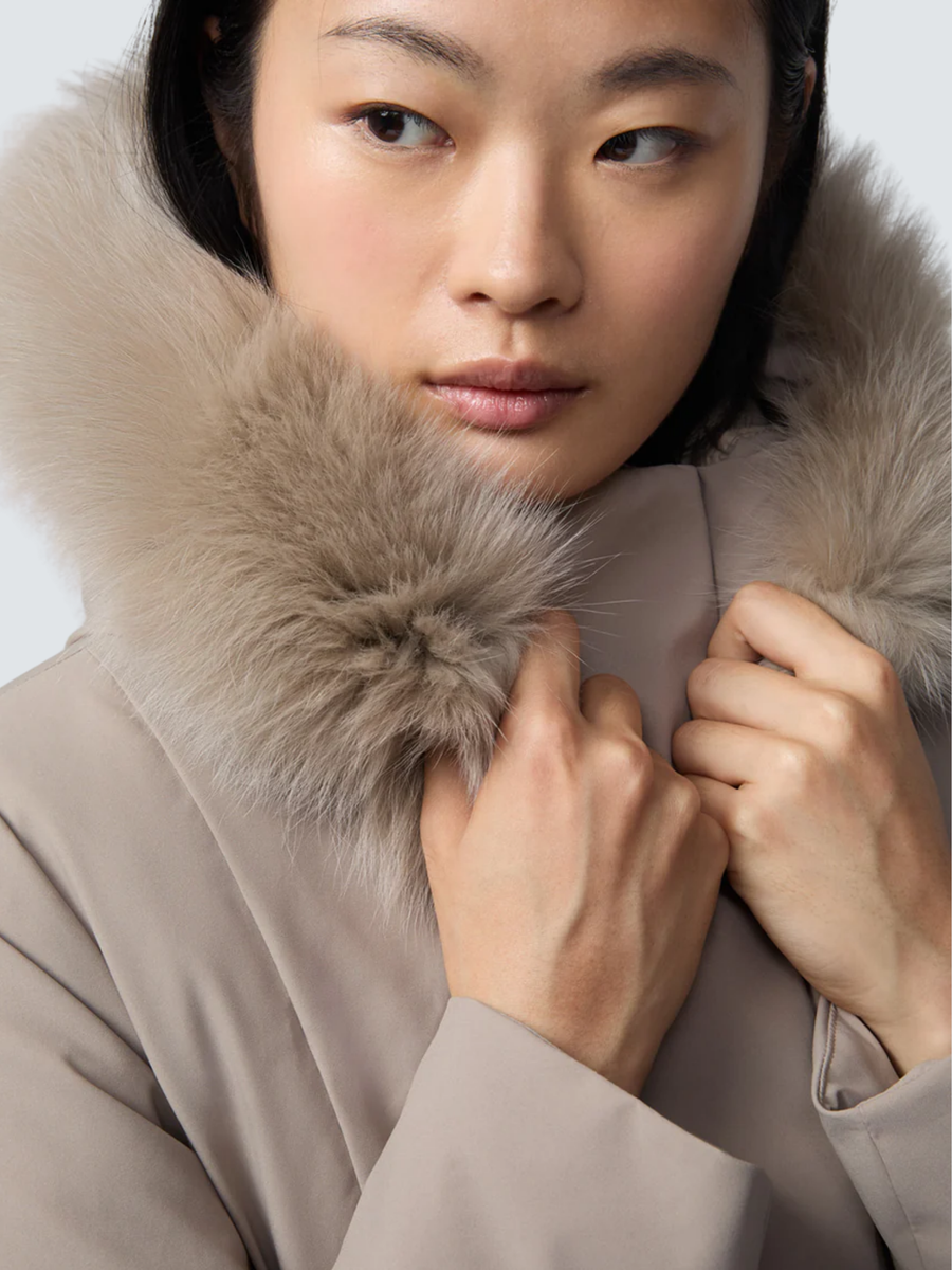 Giubbino Parka imbottito Refrigiwear beige W99108 A00220 Refrigiwear 