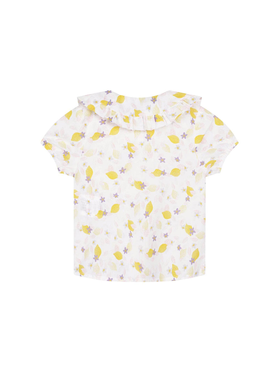Camicia a fantasia floreale Y05222 BIANCO Carrement Beau 