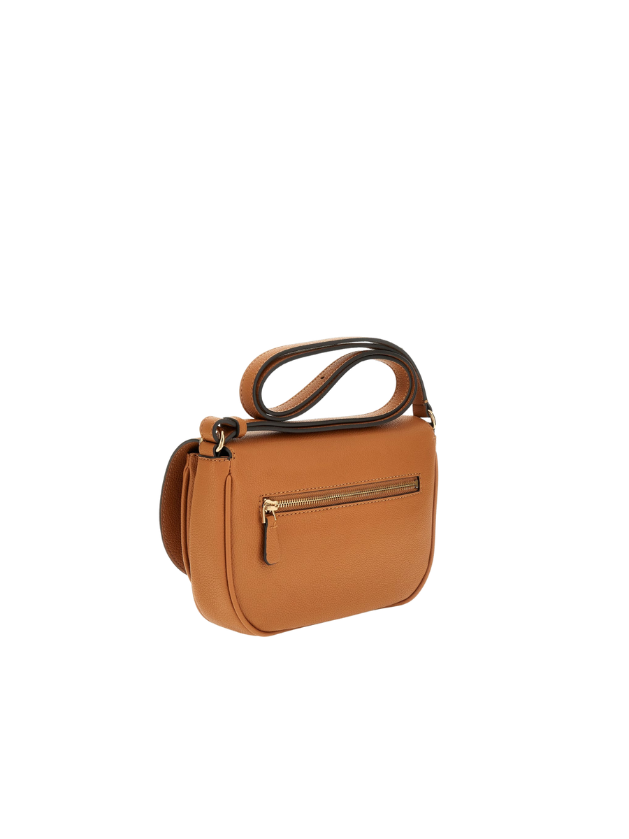 Borsa a tracolla Guess cognac con logo in rilievo dorato HWBG9536210 COG Guess 