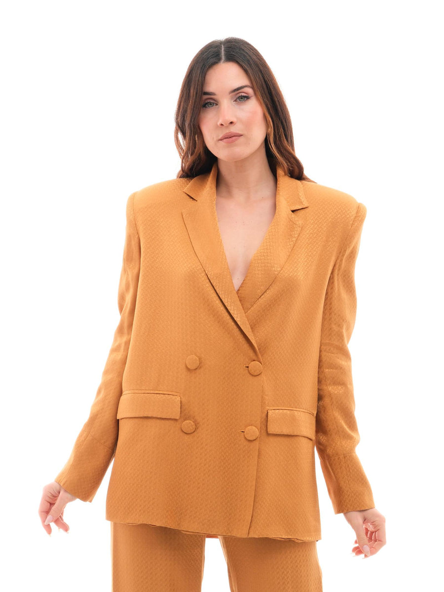 Blazer "jacquard" Bohemian Vì senape GI217 DESERT Bohemian V 