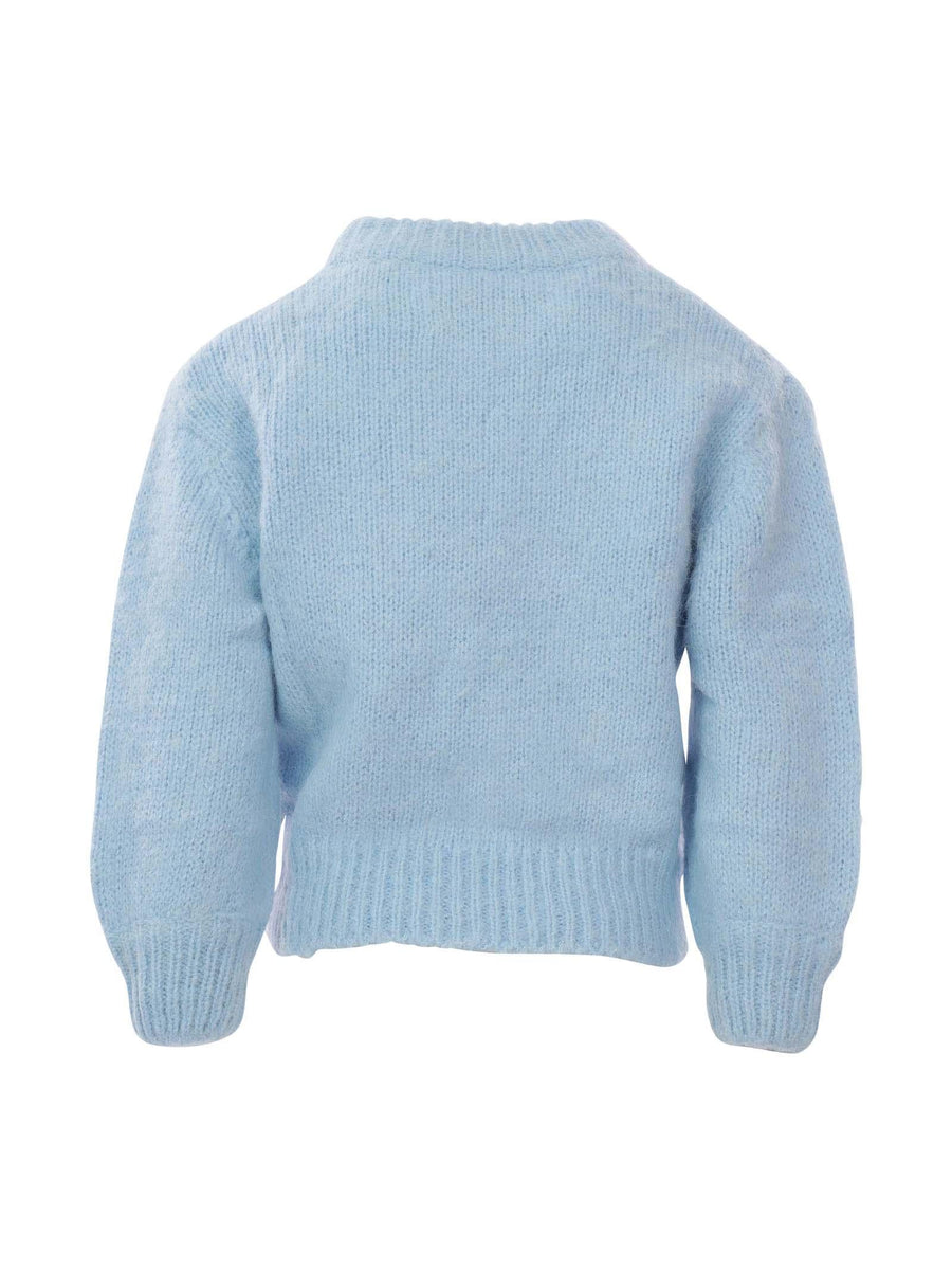 Maglione azzurro con nuvolette al over DANYAJR 000968C MC2 SAINT BARTH 