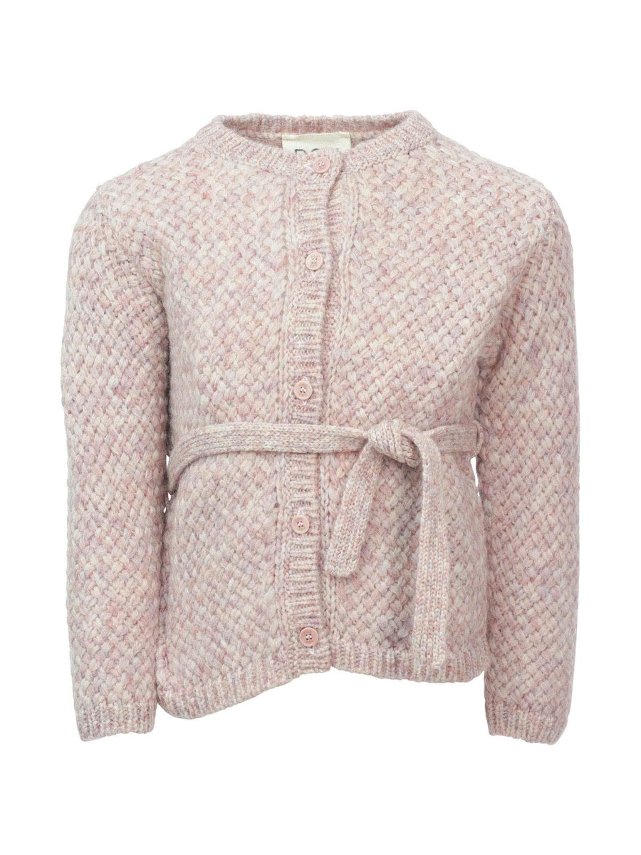 Cardigan intrecciato lilla e rosa 2R9A20W0084 504 Douuod 