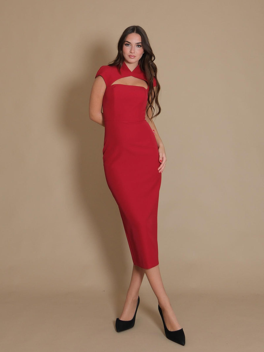 Abito Julia Silence Limited rosso SD9028 BORDEAUX Silence Limited 