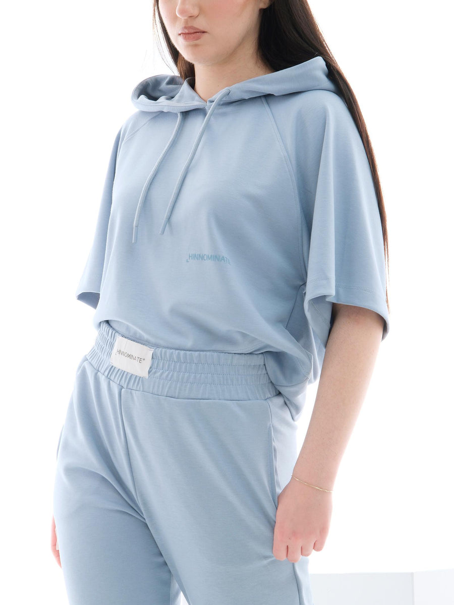 Pantalone in tuta Hinnominate azzurro a palazzo HMABW01452 BL50 Hinnominate 