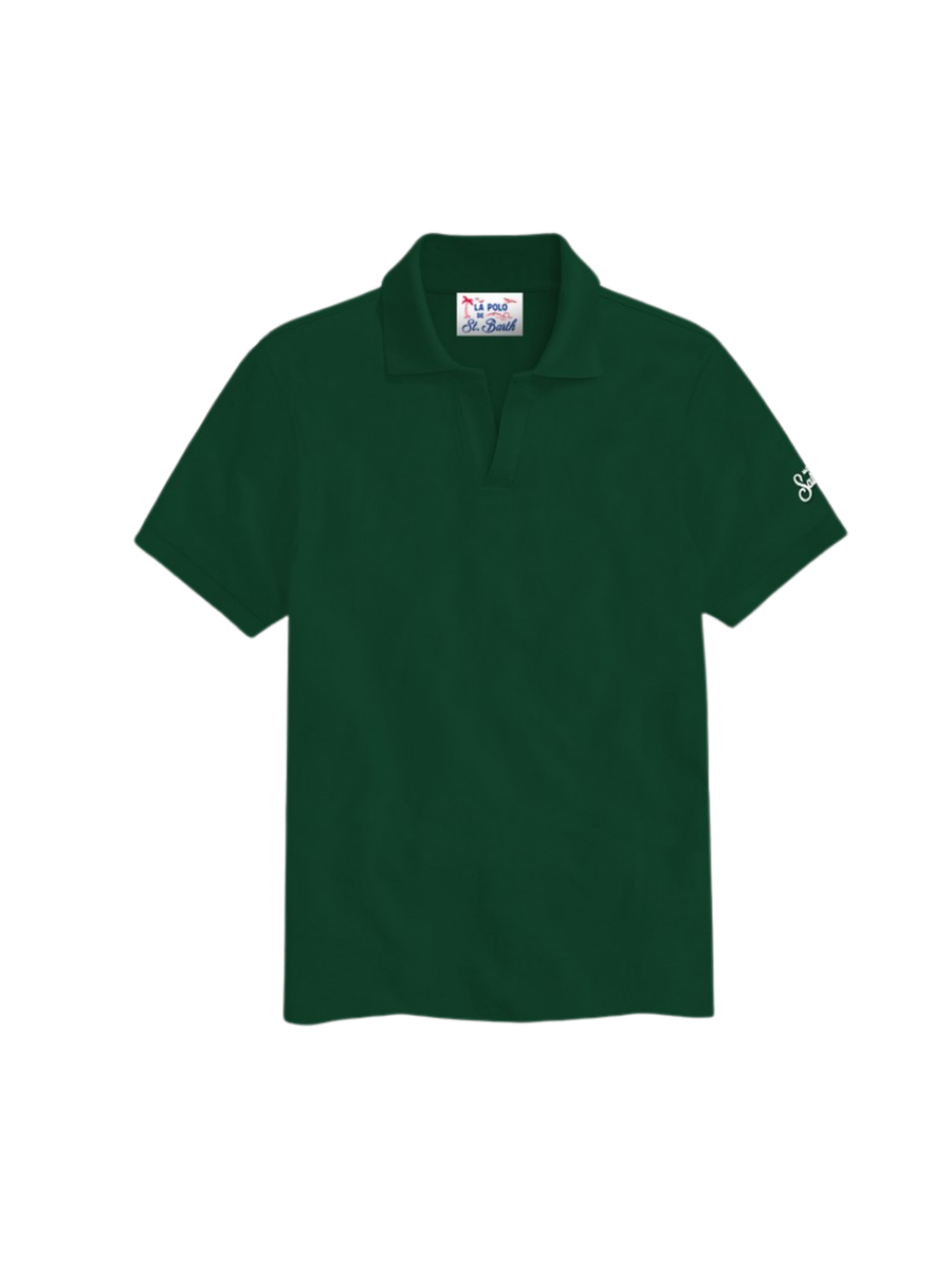Polo MC2 St.Barth "Charles" verde bottiglia CHS0001 01083H MC2 SAINT BARTH 
