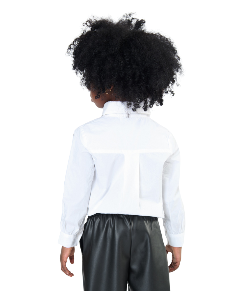 Camicia Tobetoo bianca con applicazioni TB978W25 LAT Tobetoo 