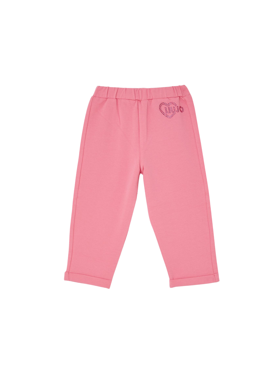 Pantalone Liu Jo rosa con logo KF5126 61723 Liu Jo 