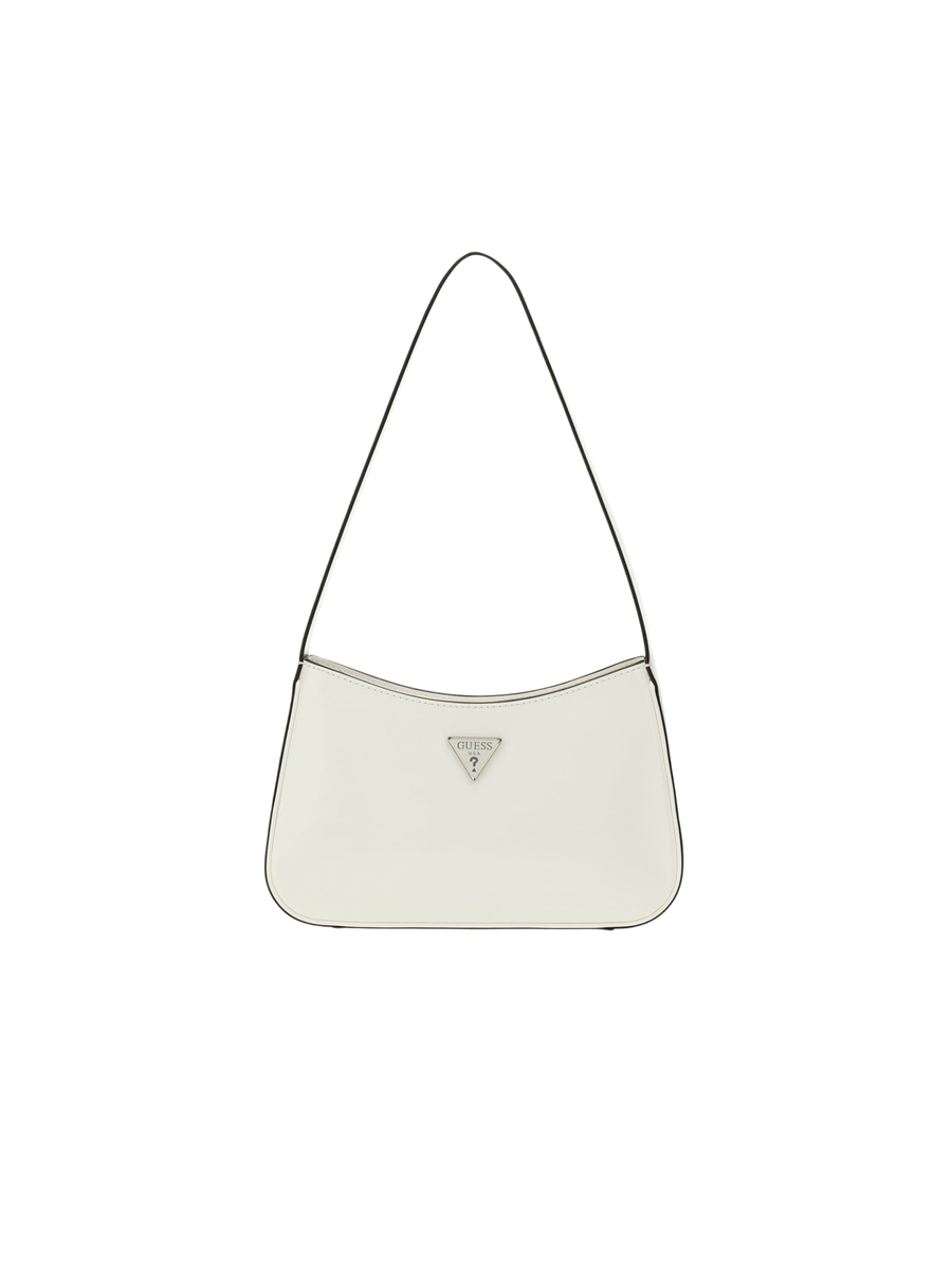 Borsa a spalla Guess bianca effetto vernice HWNY9496170 WHI Guess 