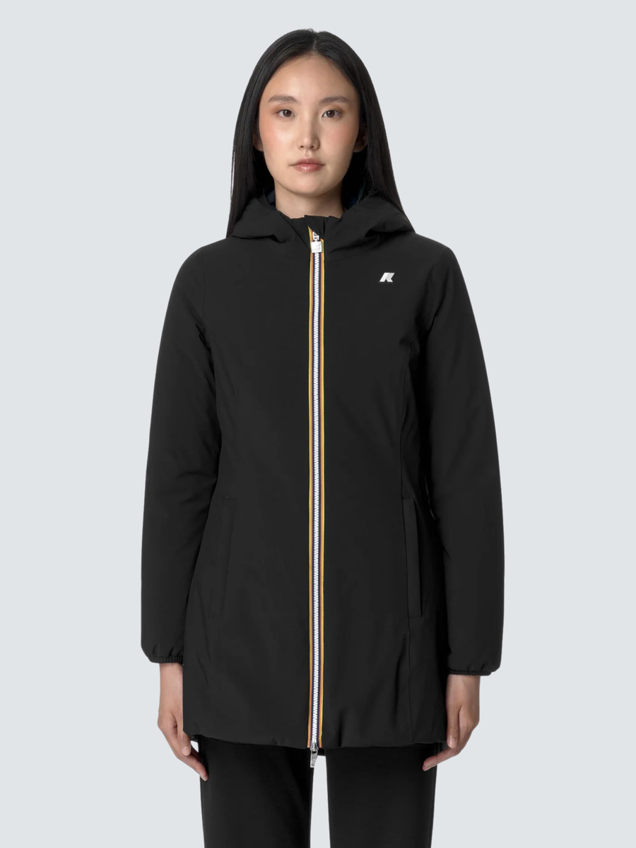 Giubbino "Denise St Warm Reversible" K-Way nero K6128UW A3C K-WAY 