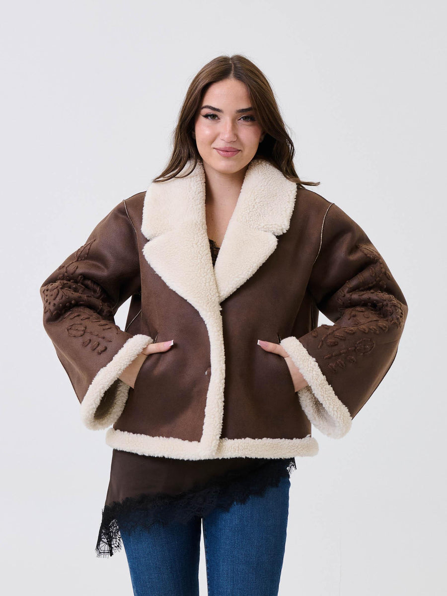 Giubbino "Eco Shearling" Bohemian Vì marrone GP251 UNI Bohemian V 