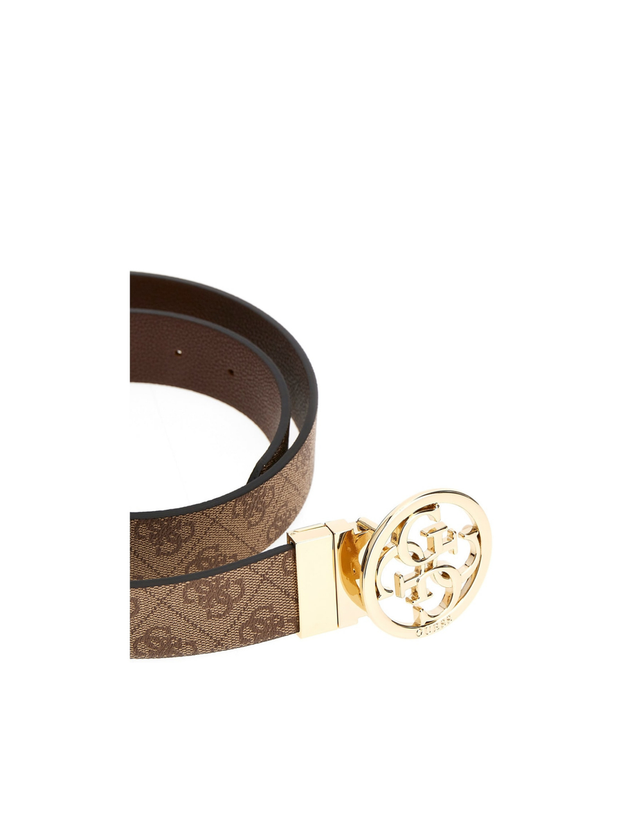 Cintura Guess marrone con stampa a monogramma double face BW9166P4235 LTL Guess 