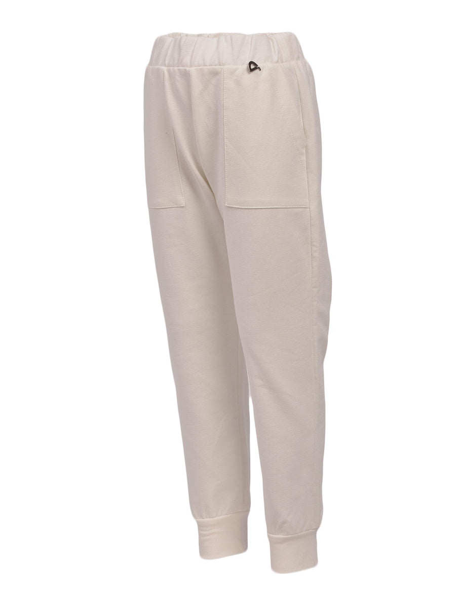Pantalone joggers bianco FJ05042G39 3102 Dixie Kids 