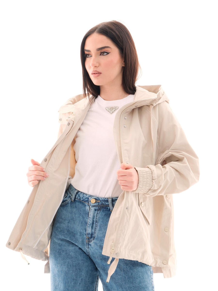 Parka corto Rino e Pelle "Bayli" ecrù BAYLI BIRCH Rino & Pelle 