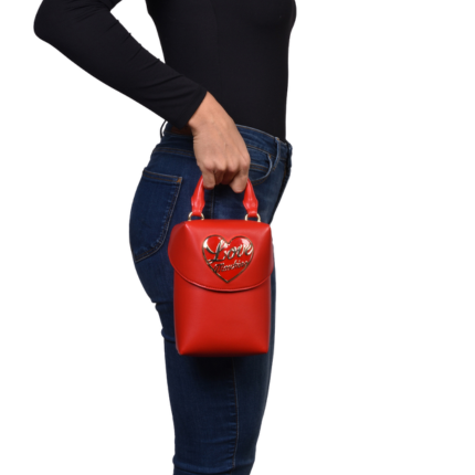 Mini bauletto Love Moschino rosso con logo a cuore JC4182PP1NLP 0500 Love Moschino 