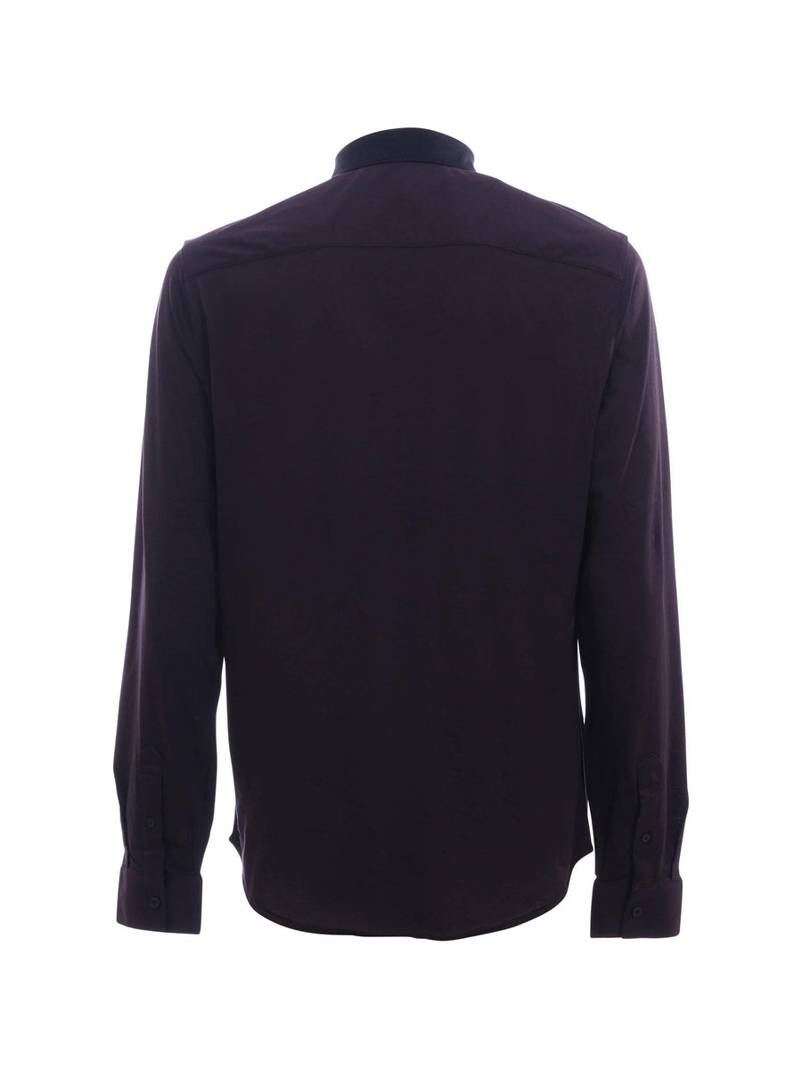 Camicia Armani Exchange blu notte con logo ricamato sul petto XM000497AF10364 UB101 Armani Exchange 