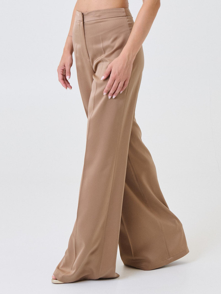 Pantalone a palazzo "allure" Silence Limited caffè PAF4SAT LIGHTCOFFEE Silence Limited 