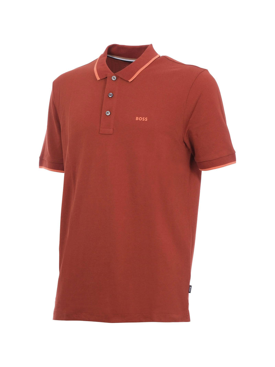 Polo in piquè Boss arancione 50494697 806 Boss 