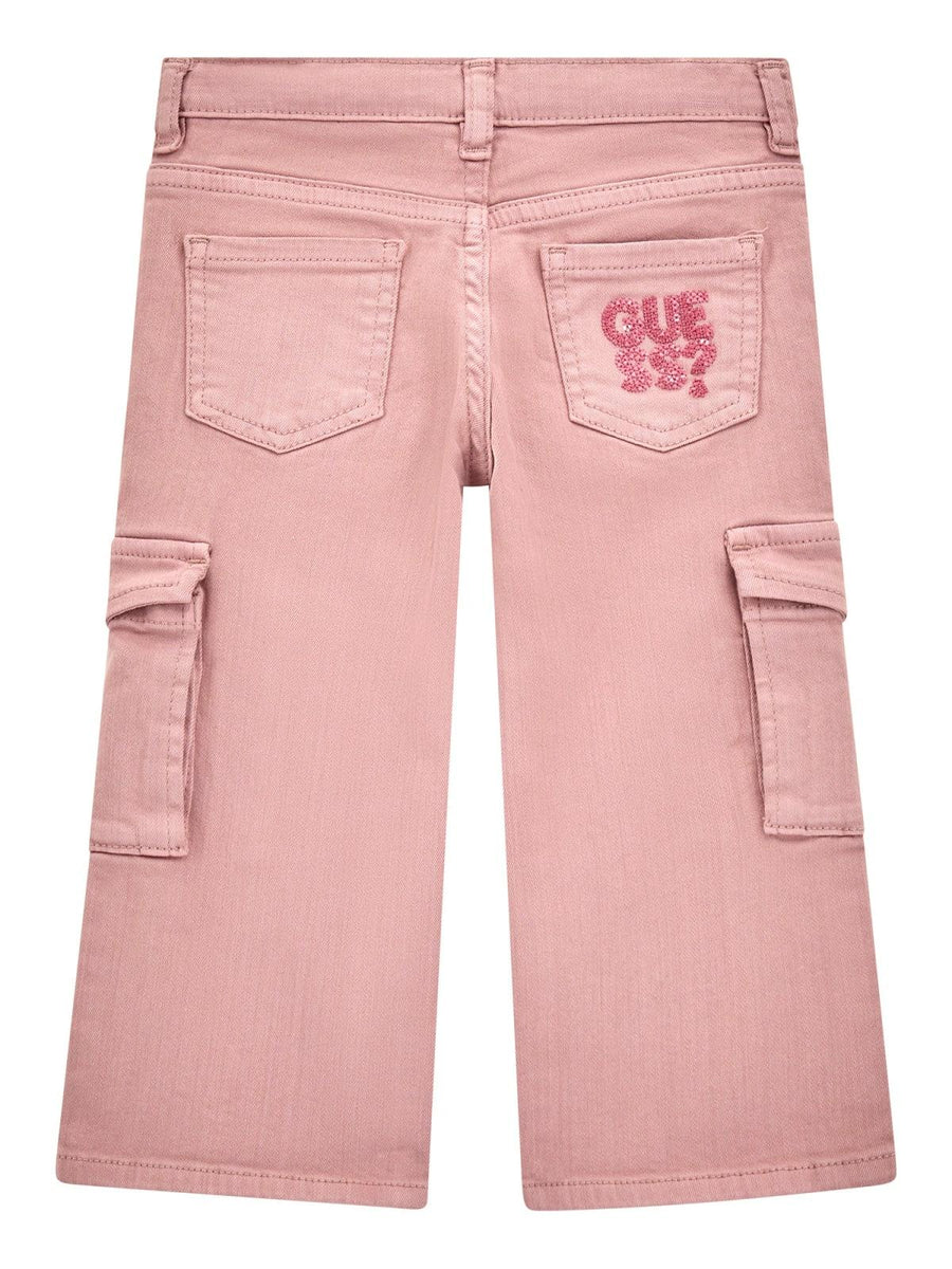 Jeans Guess cargo rosa con logo sul retro K4BB07WE620 G5B0 Guess 