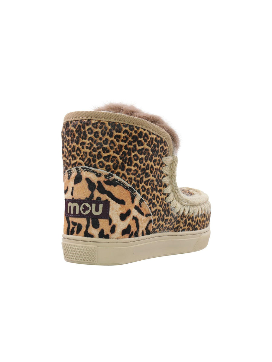 Sneakers eskimo  con patchwork animalier FW111007D POSMCH Mou 