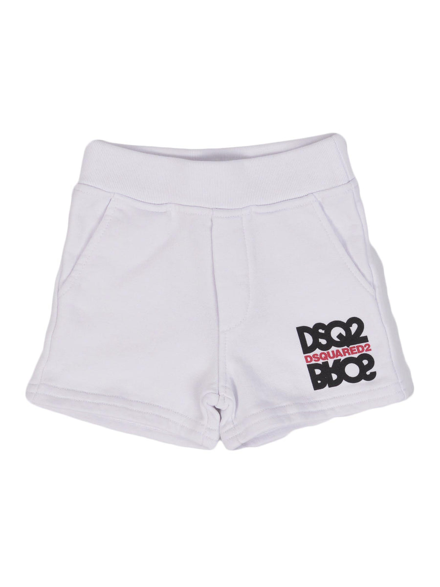 Shorts in tuta bianco DQ0837D002Y DQ100 Dsquared 