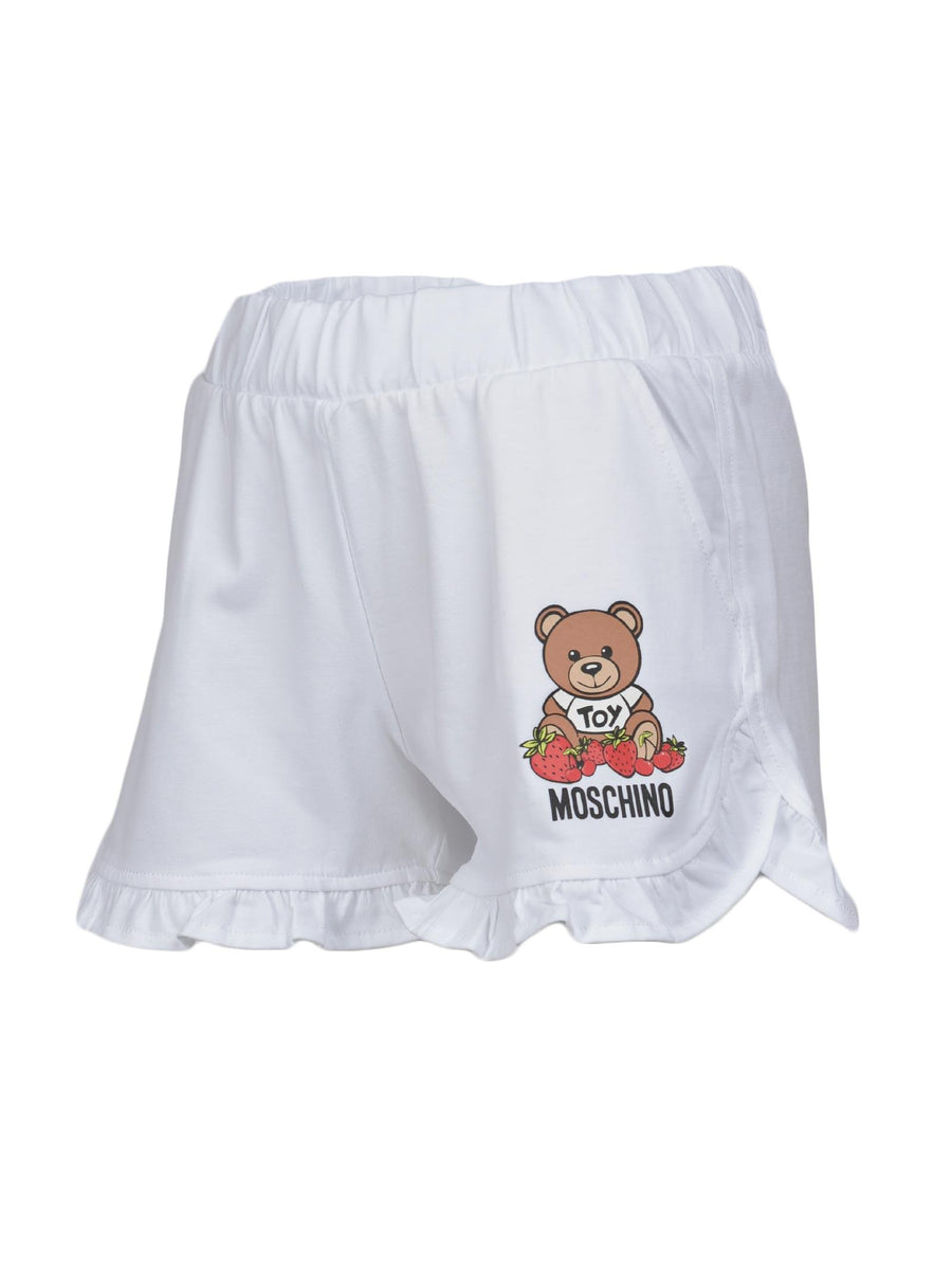 Shorts tuta bianco Teddy fruit HDQ00ILBA00 10101 Moschino 