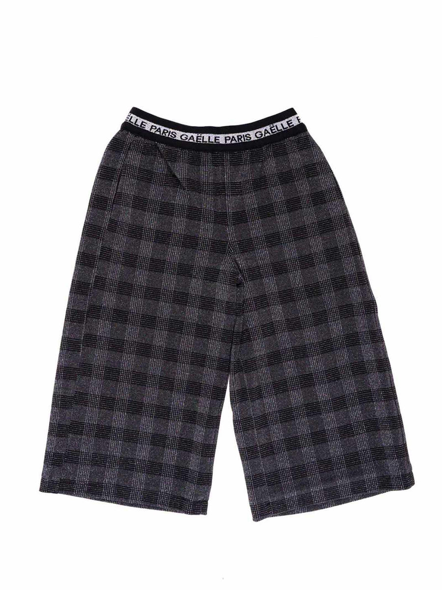 Pantalone palazzo a quadri Gaelle P0258 NE/SIL Gaelle 