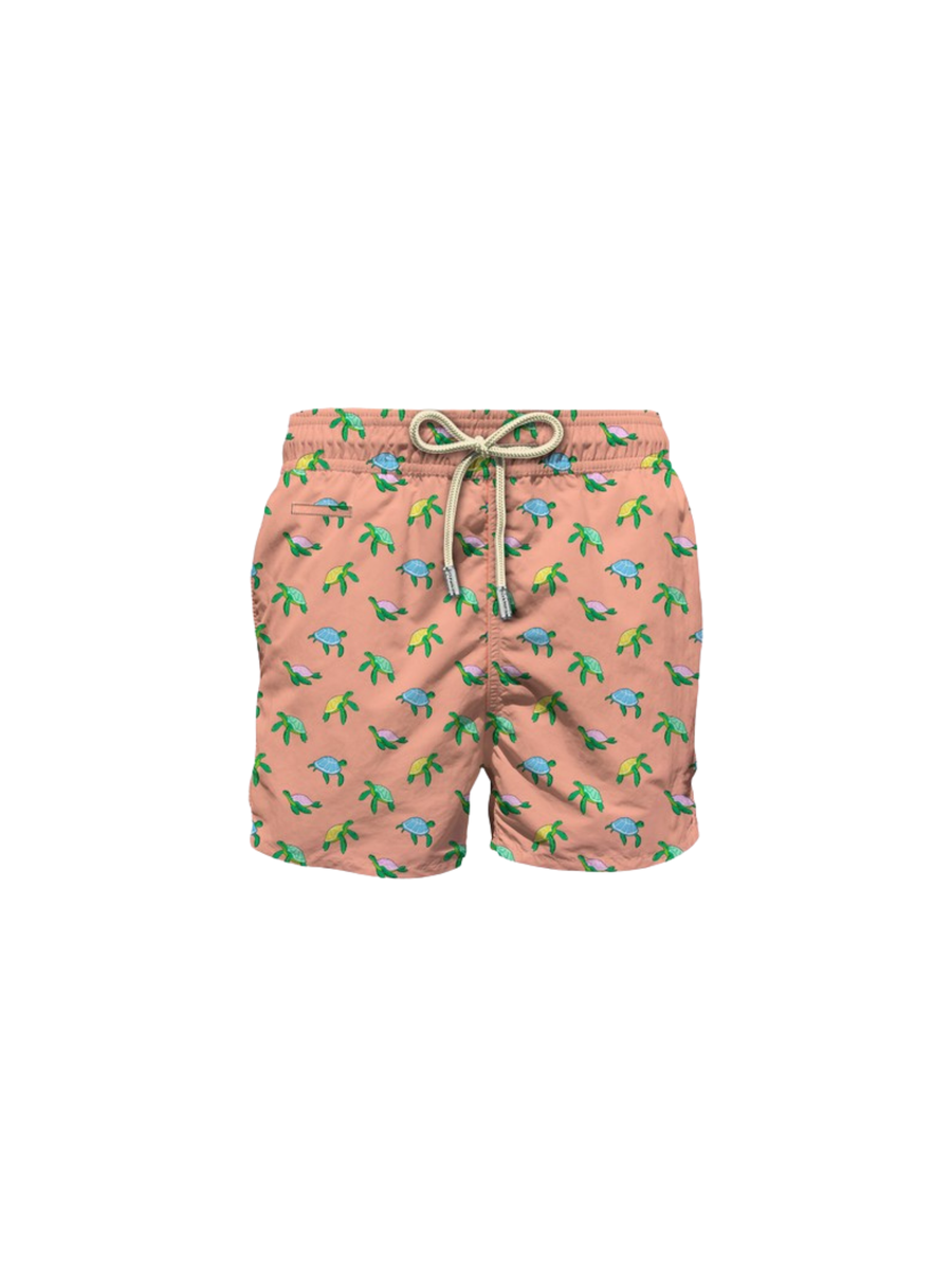 Costume MC2 Saint Barth "Lighting micro fantasy" rosa pesca Tartarughe LIG0003 02692H MC2 SAINT BARTH 