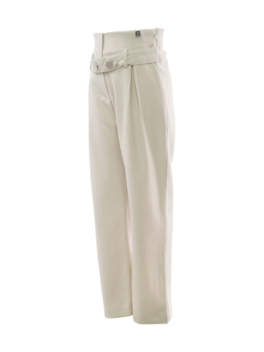 Pantalone burro vita alta MG1700 BUR Manila Grace 