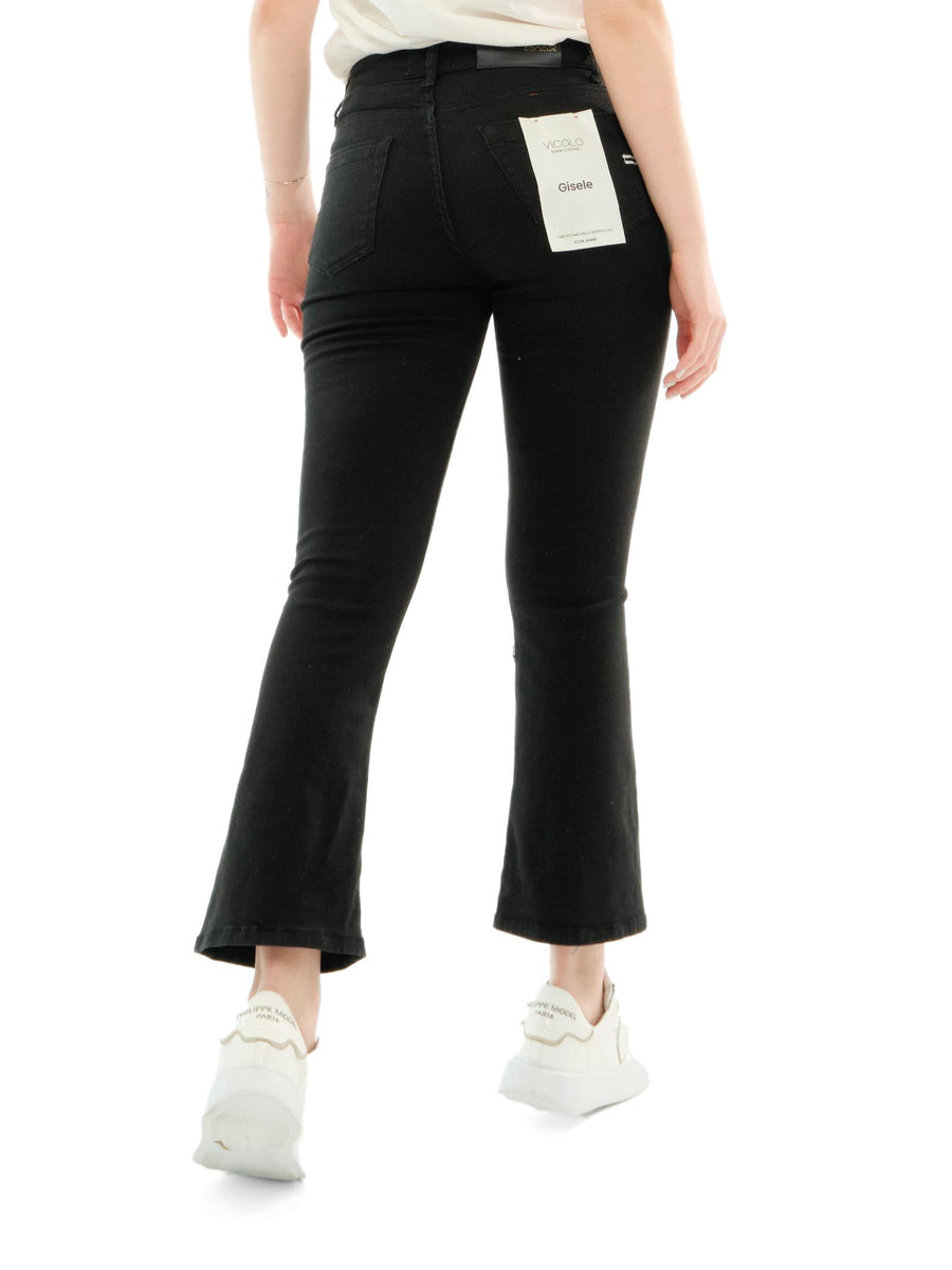 Jeans "gisele" Vicolo nero in denim DD5092 NERO Vicolo 