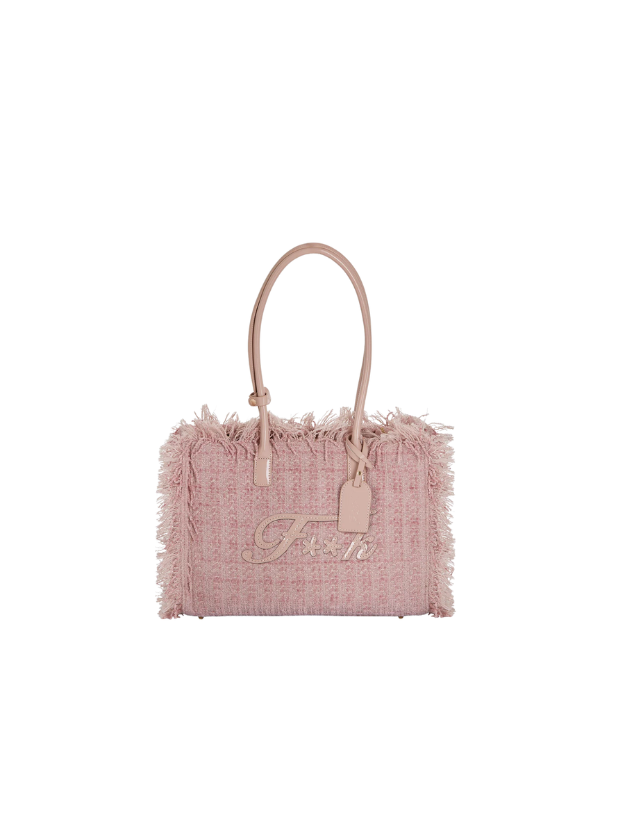 Borsa in tweed Fk rosa FA25-WW0070LP UNI Fk 