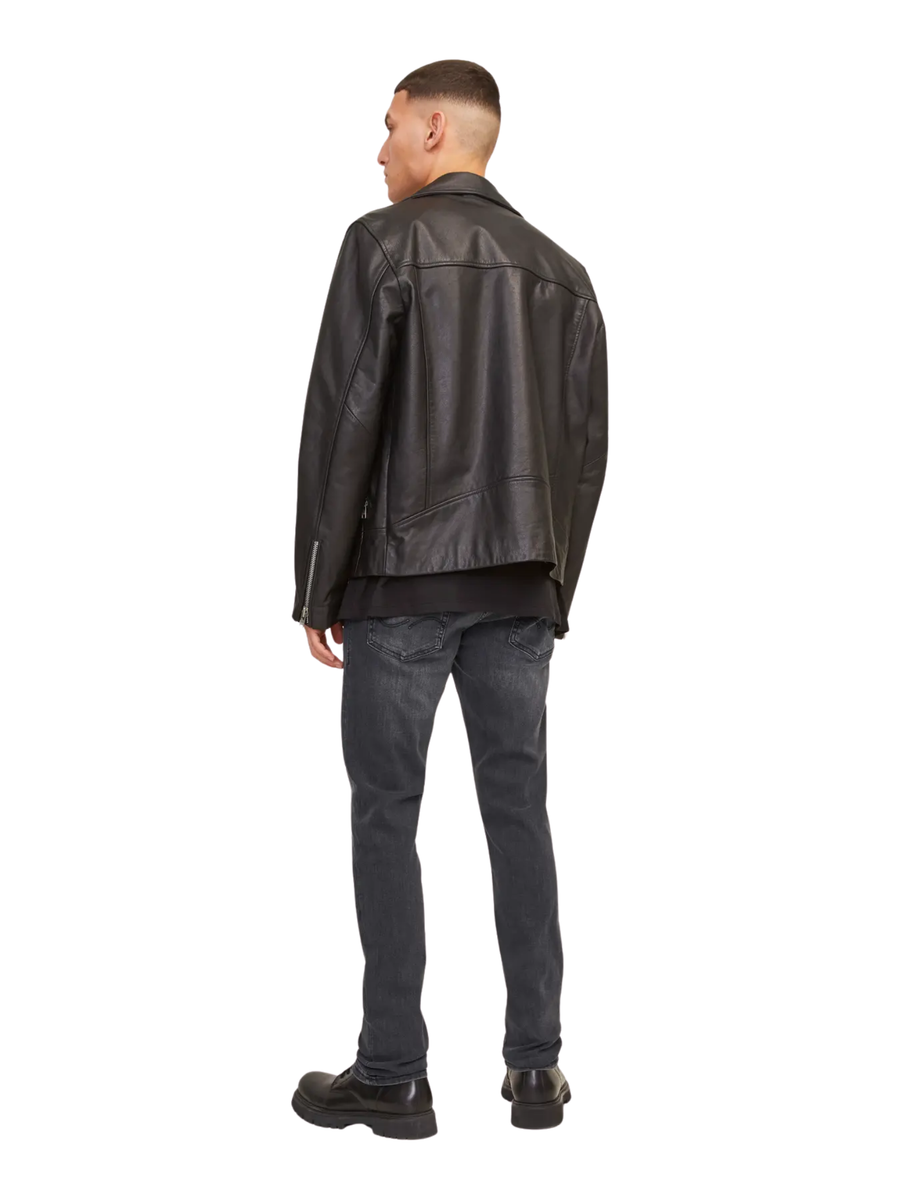 Jeans "CB 817" Jack & Jones nero con dettaglio slavato 12159030 Black Denim Jack & Jones 