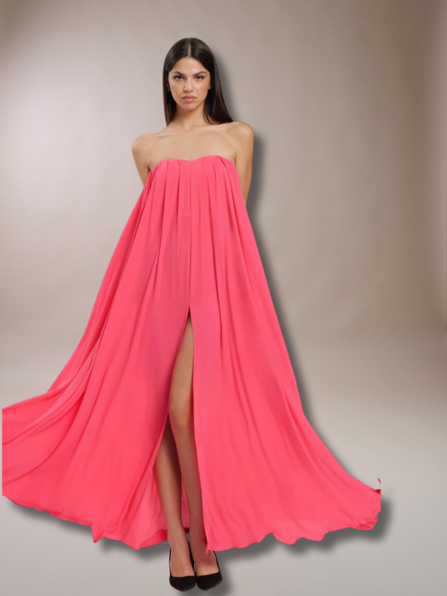 Vestito Chloe corallo AB4045 CORALLO Silence Limited 