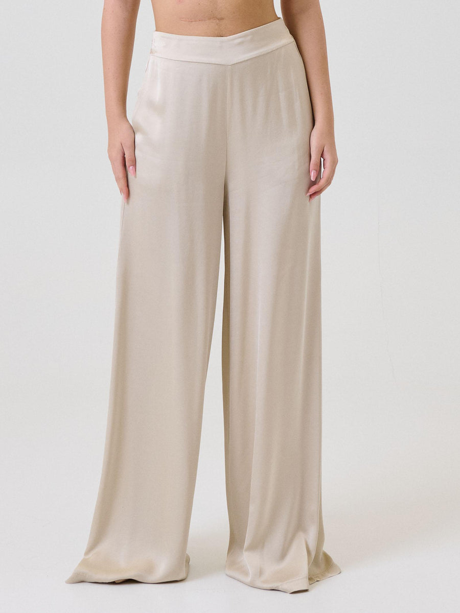 Pantalone a palazzo Armoire beige C827P22R LANA Armoire 