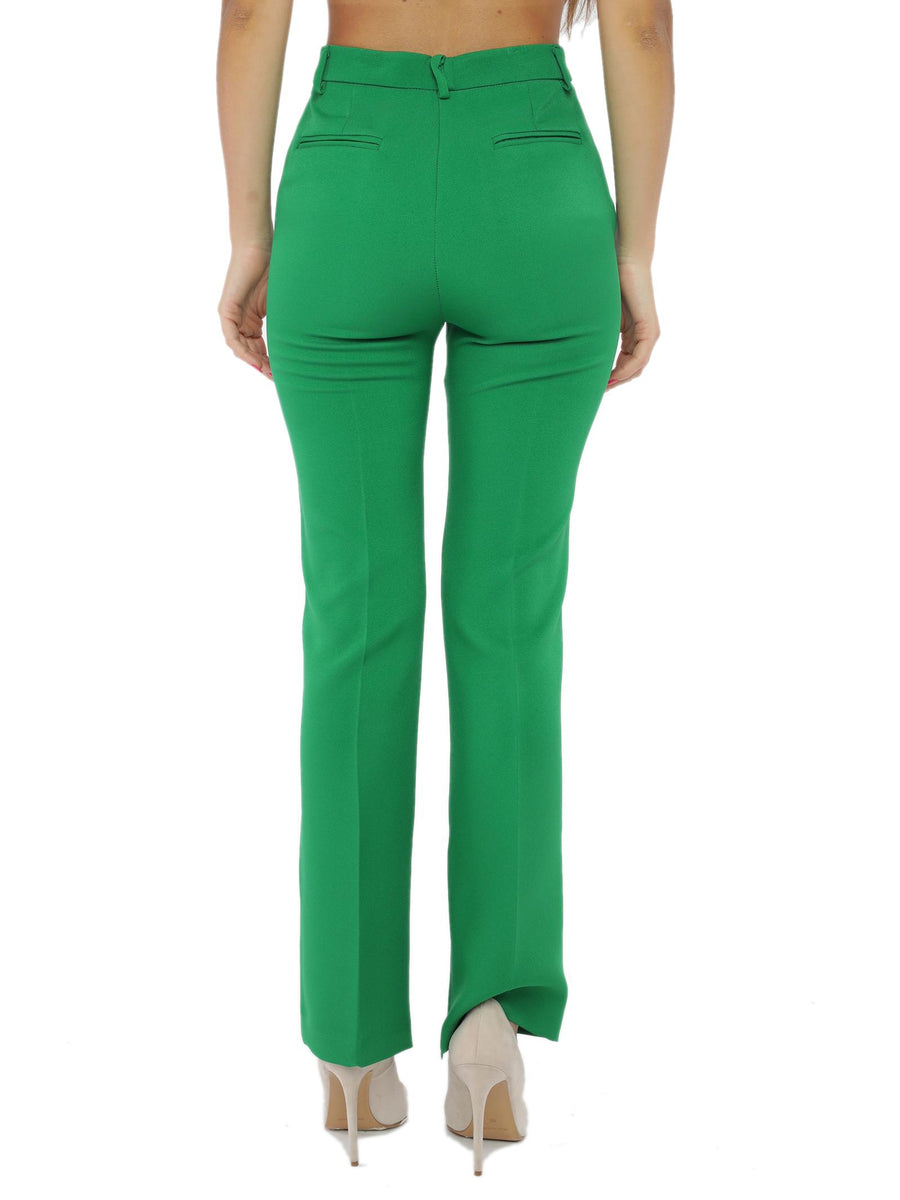 Pantalone verde con spacco TZ0097 VER Vicolo 