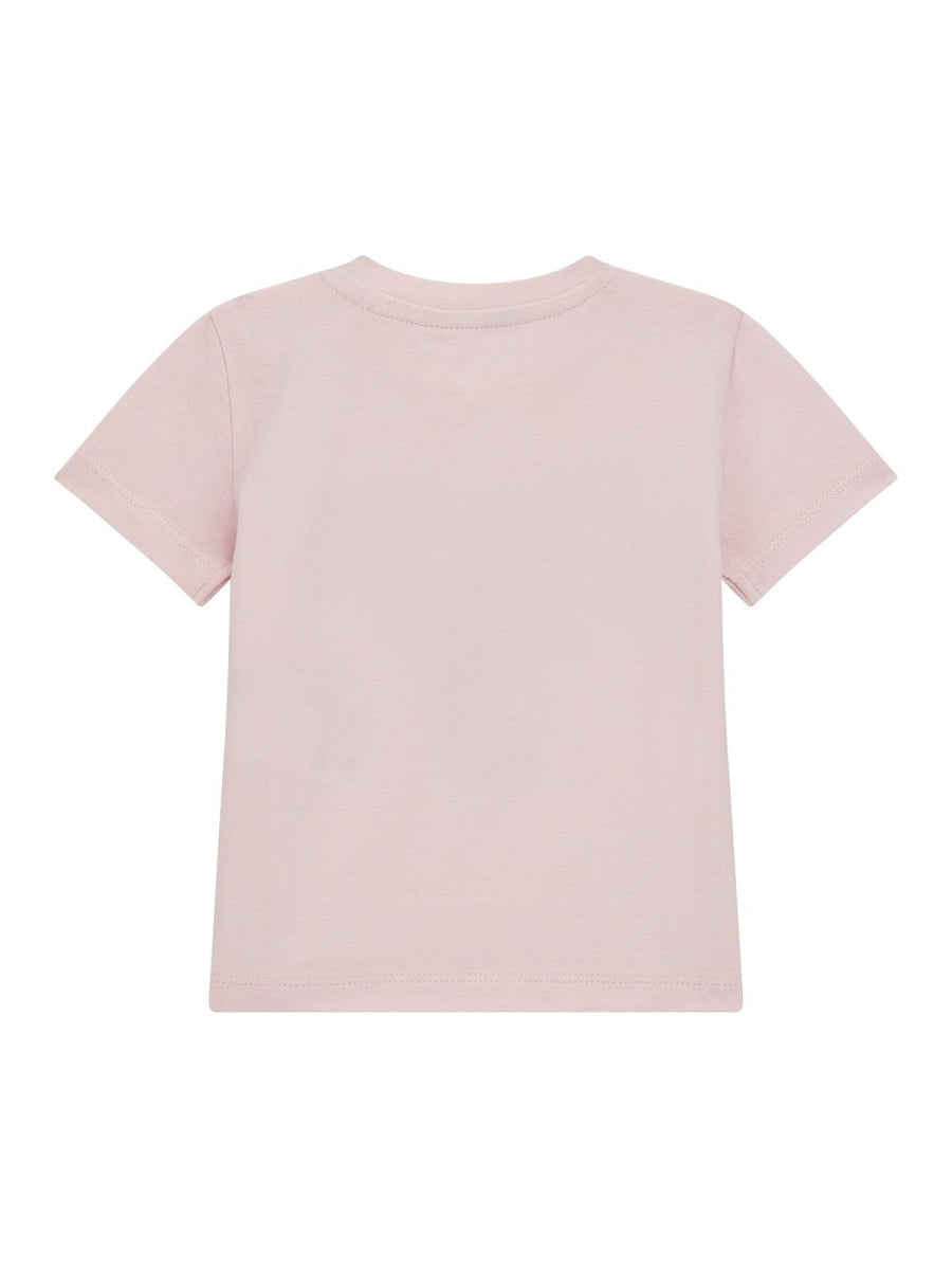 T-shirt da neonata rosa chiaro A4RI03K6YW4 G6K9 Guess 