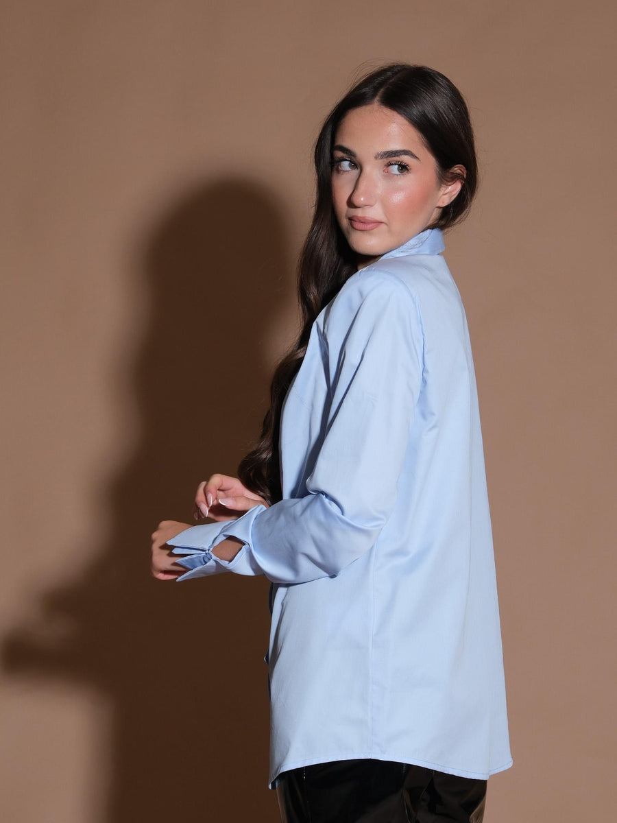 Camicia Queen azzurro polvere CA728 CIELO Silence Limited 