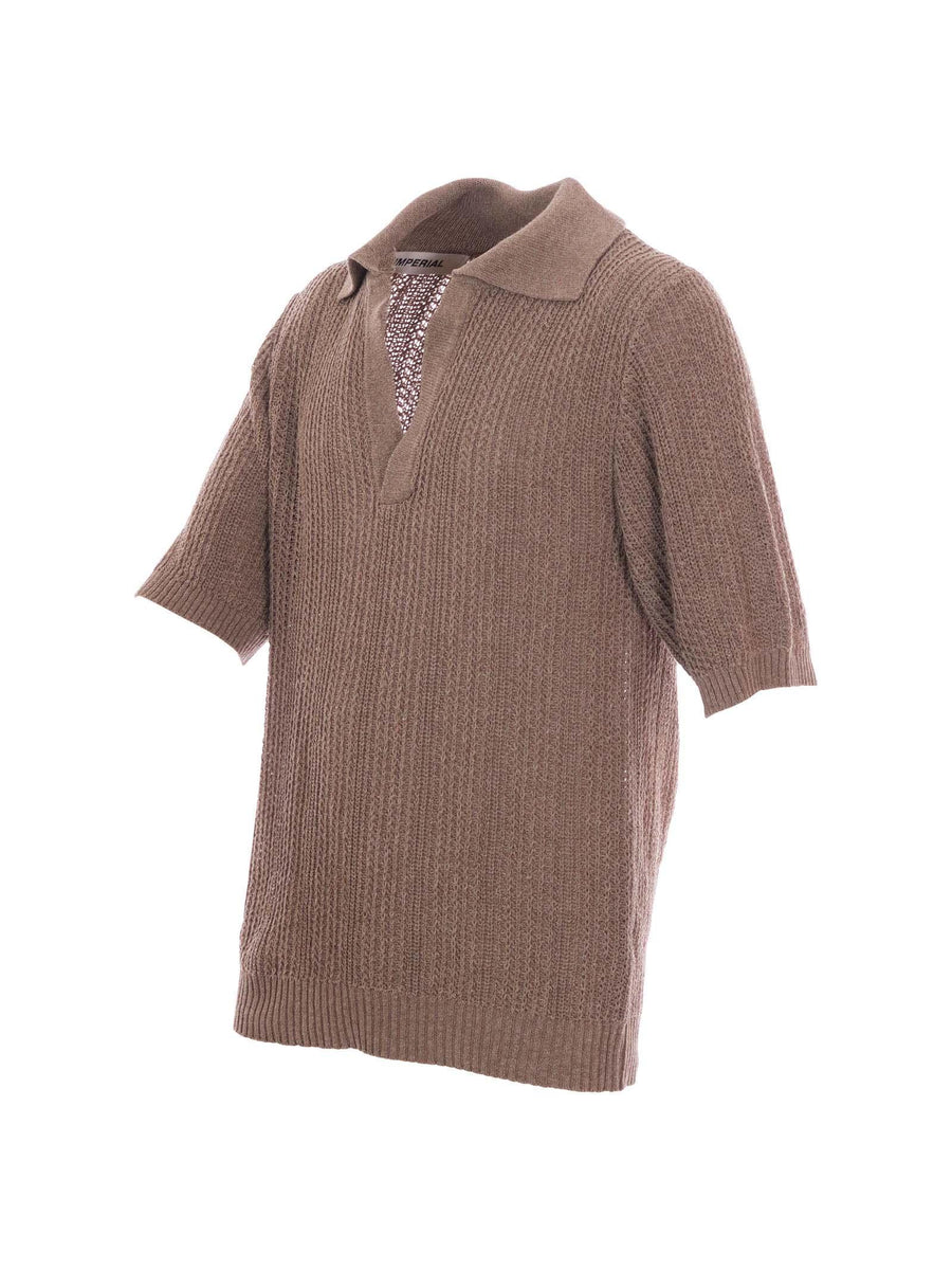 Polo in maglia Imperial beige M3614MA280 BEIGE Imperial 