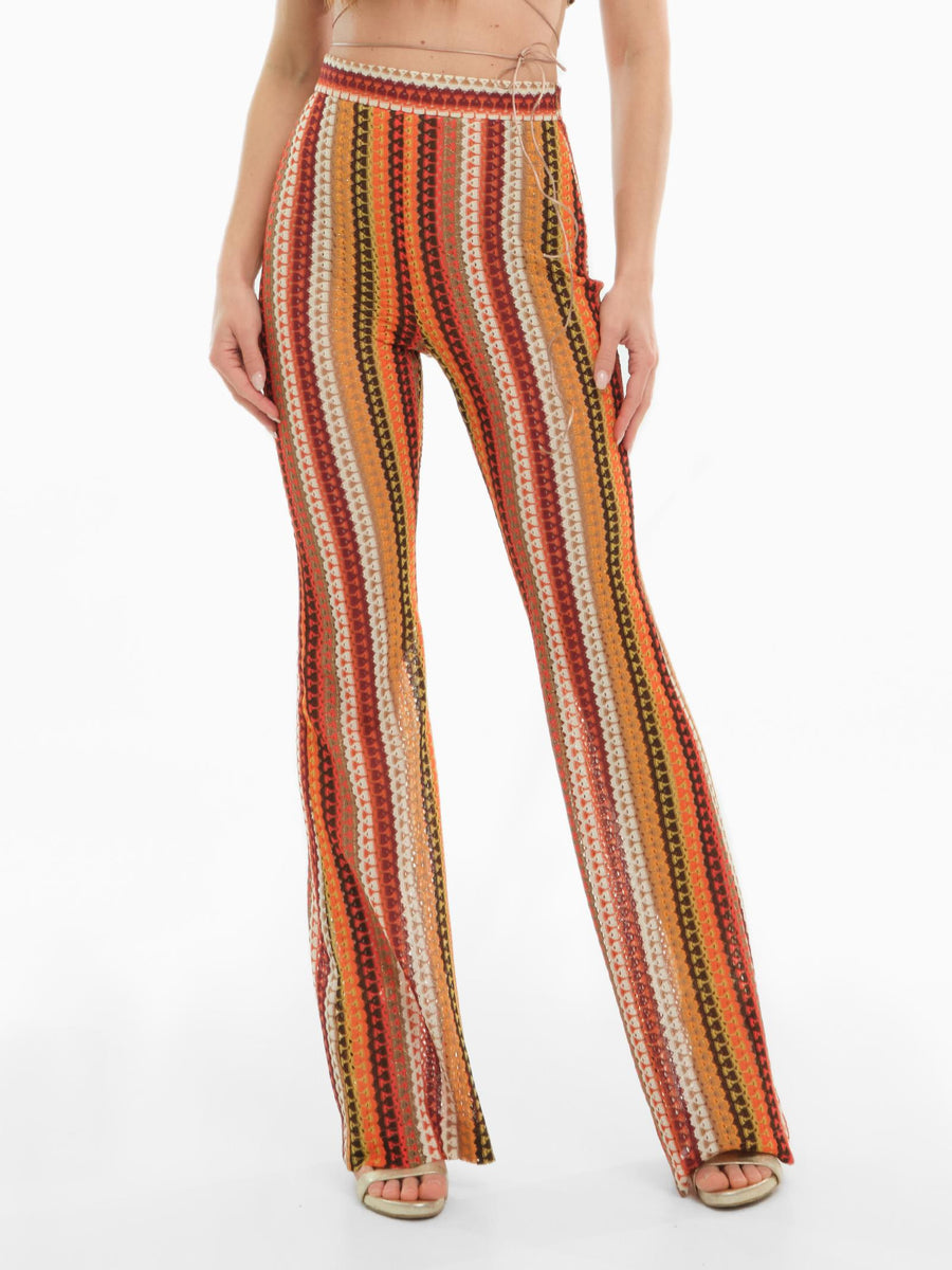 Pantalone Bohemian Vì  multicolor traforato PA143 UNI Bohemian V 